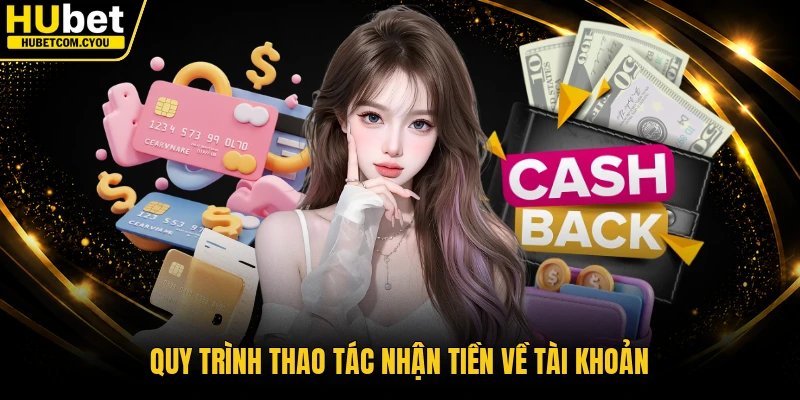 Quy trình thao tác nhận tiền về tài khoản